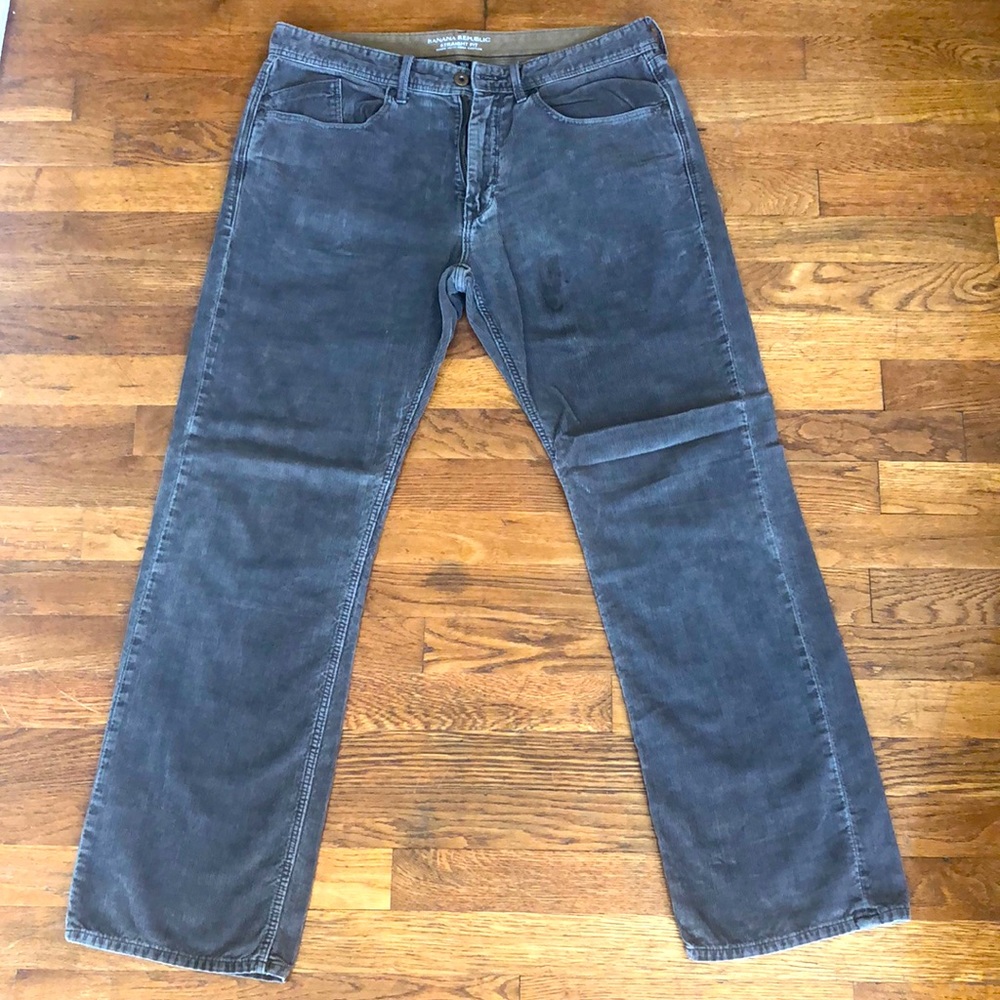 Banana Republic grey corduroy pants - 32/30